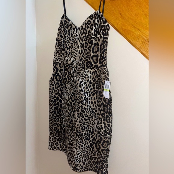 Women’s Dress Size 18W , 20W B DARLIN Brown Animal Print Cocktail Body Con Dress - Picture 8 of 9